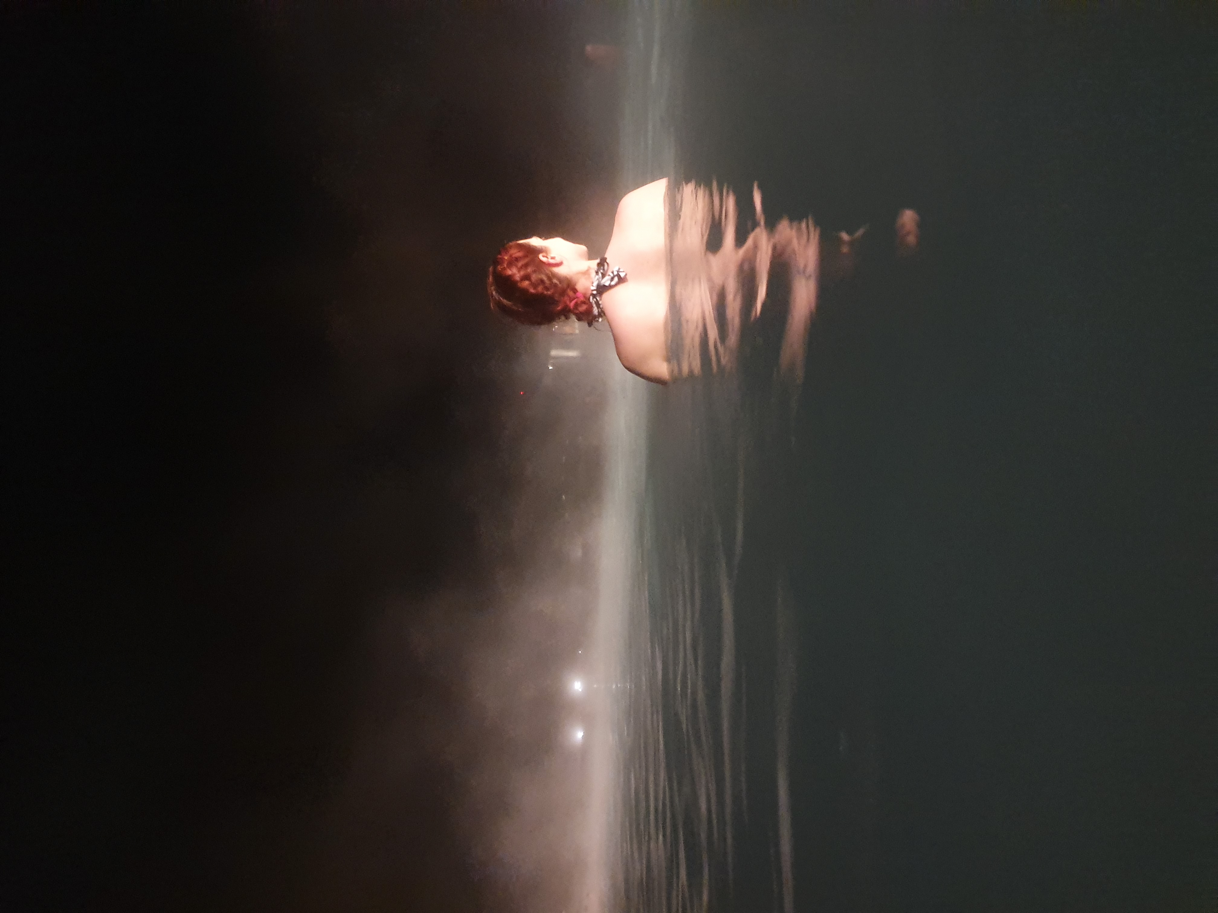 Picture of me from the back in the water looking around